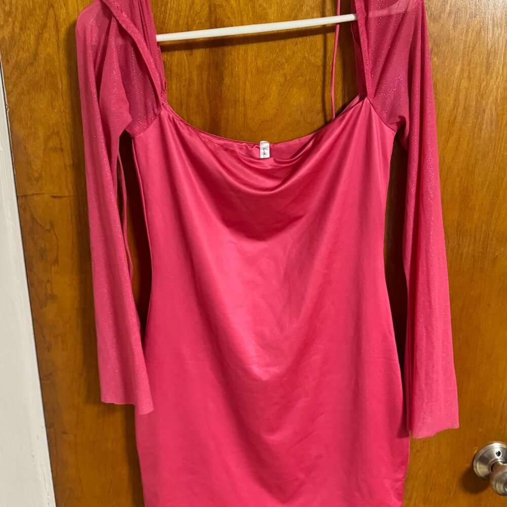 large pink lucy in the sky formal dress